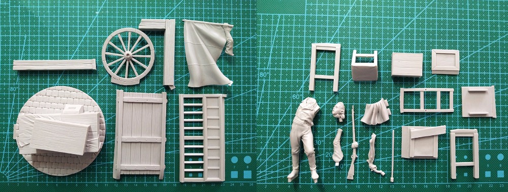 Unpainted Kit 1/24 75mm French - Figma Stand Set ulasan dan harga