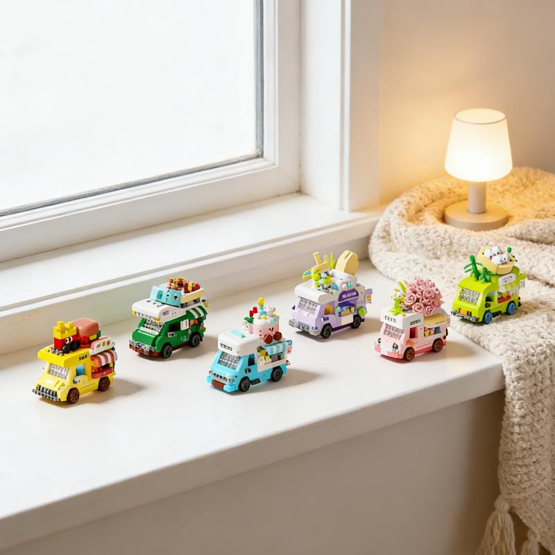 Mini Food Truck Ice Cream Shop - Building Block Mini ulasan dan harga