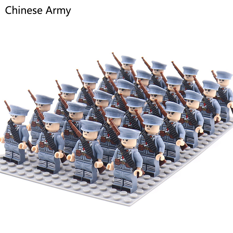 WW2 24pcs/Lot Military Soldier - Lego Minifigure Holder ulasan dan harga