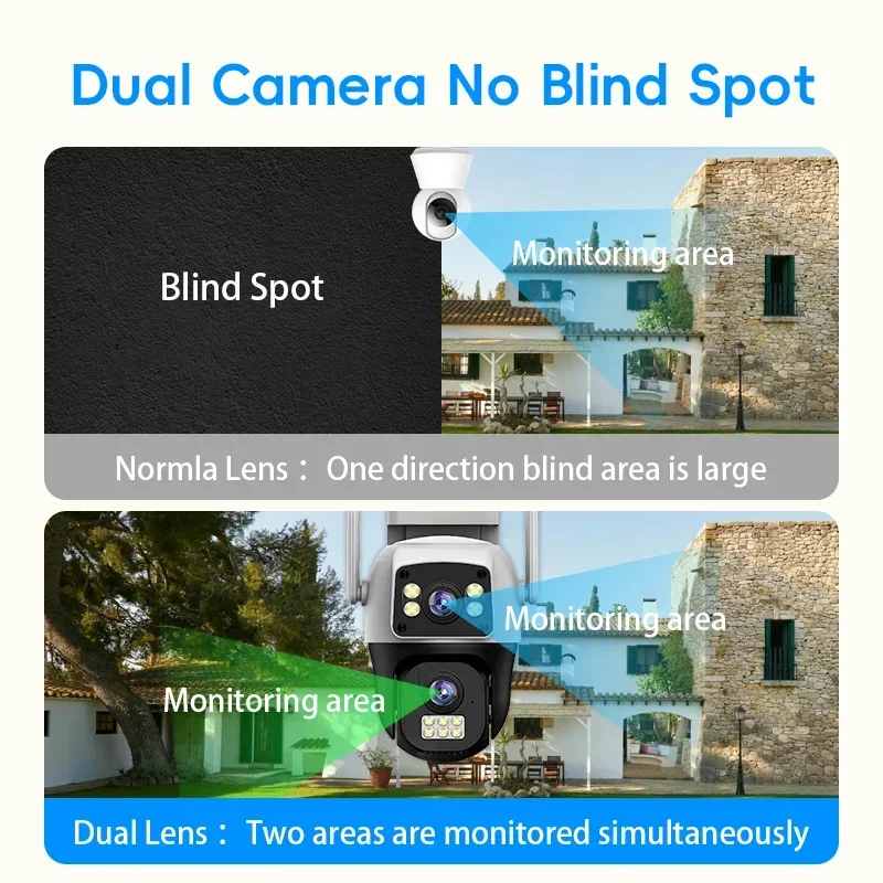 8MP 4K WIFI IP Camera PTZ Outd - Graded Card Display ulasan dan harga