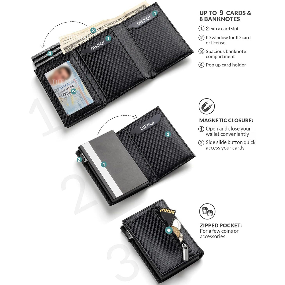 Rfid Blocking Smart Wallet Cre - Card Top Loader ulasan dan harga