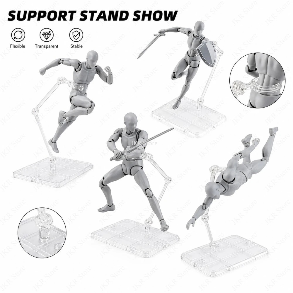 1/3/5/10PCS Clear Acrylic Acti - Action Figure Stand ulasan dan harga