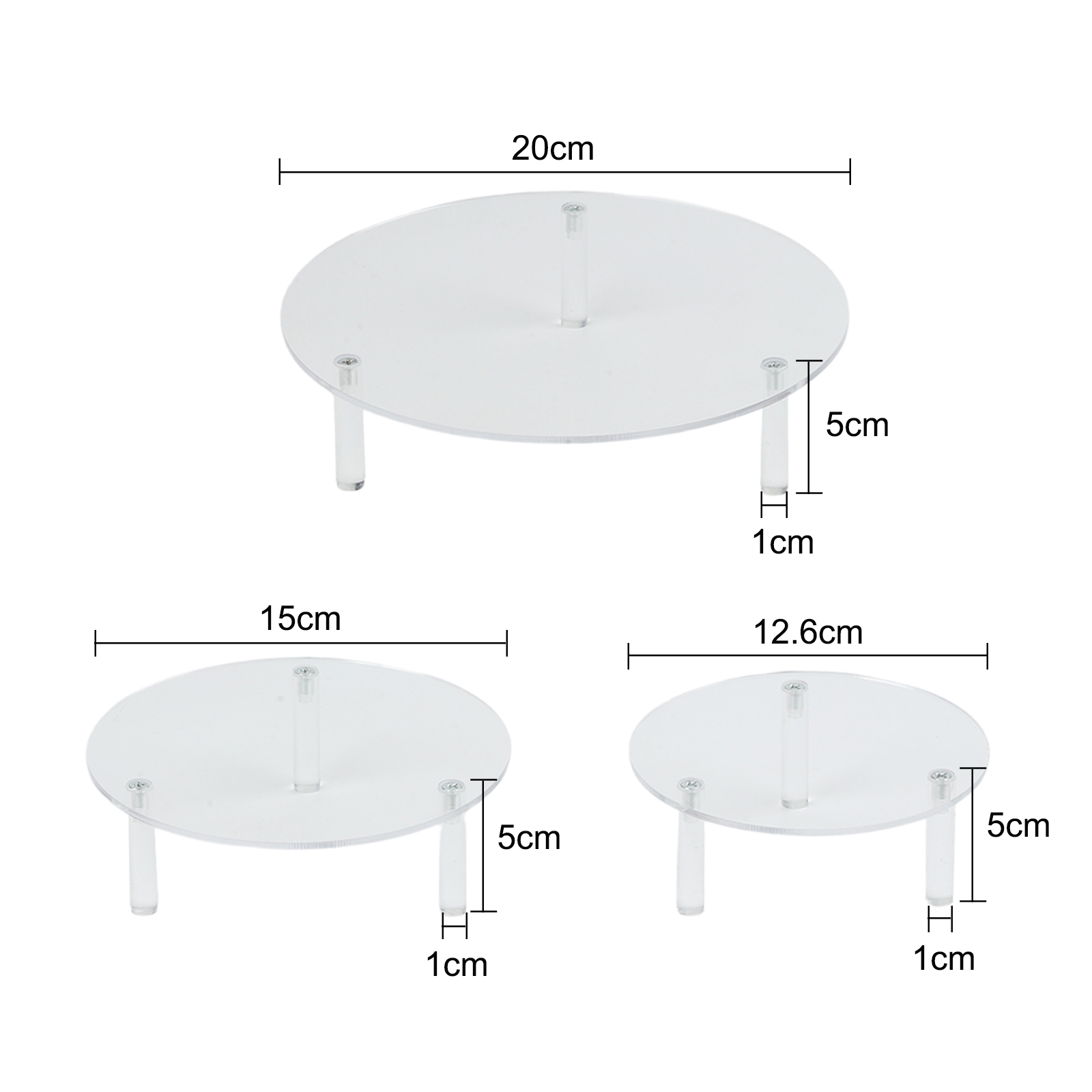 Clear Acrylic Display Risers S - Display Risers Set ulasan dan harga