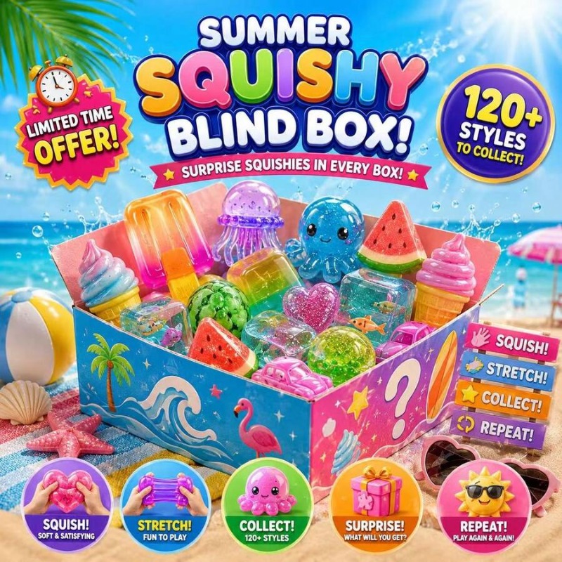 120+ Pieces Assorted Squishy F - Mystery Box Blind Bag ulasan dan harga
